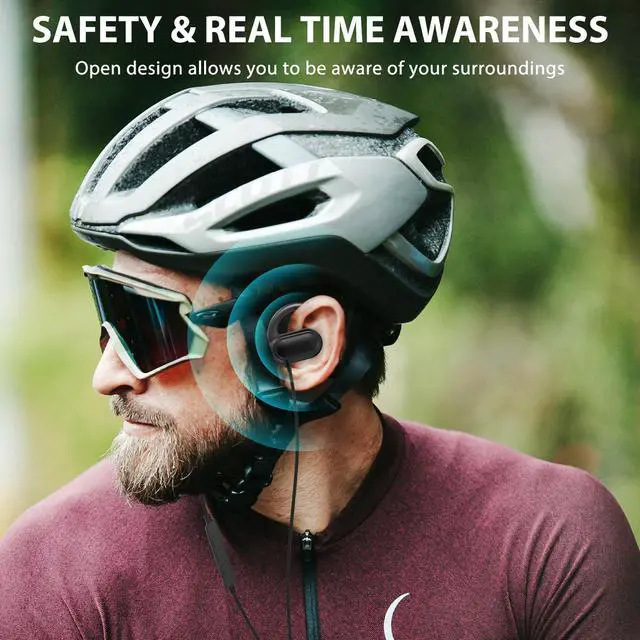 Alt view image 4 of 5 - Open Ear Headphones Wired for Samsung S24 Ultra S23 Fe S22+ A35, USB Type C Earphone with Mic Over Ear Wired Earbuds with Ear Hook for iPhone 15 Pro Max Plus iPad 10 Air Pixel 8a 8 7 Pro OnePlus 12 11