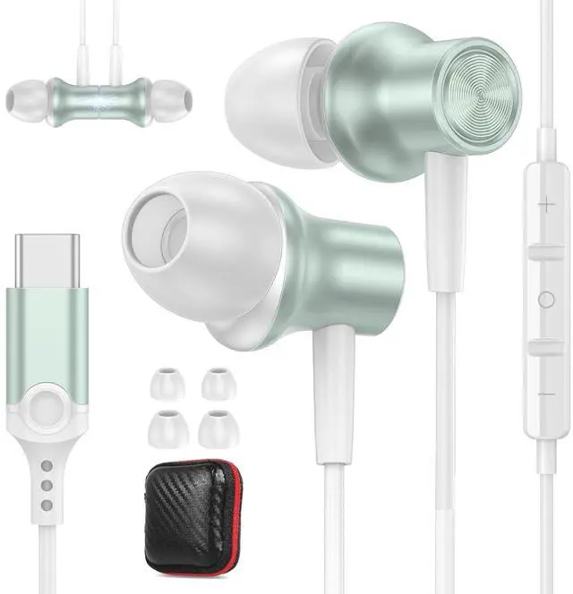 Main image of USB C Headphones for iPhone 15 Pro Max Plus iPad, Type C Earphones Noise Isolating with Mic Stereo Volume Control Android Wired Earbuds for Samsung S24 Ultra S23 Fe S22 A53 Flip 5 Pixel 8 7 Pro 6 A