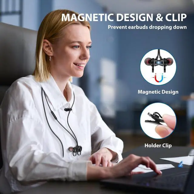 Alt view image 3 of 5 - Wired Earbuds Noise Canceling 3.5mm Headphones Ear Buds Wired with Microphone Magnetic Song Skip Stereo Plug In Earphones Wired for Samsung A25 A15 A12 A03s S10 Note 9 A71 Moto Switch MP3 Laptop Black