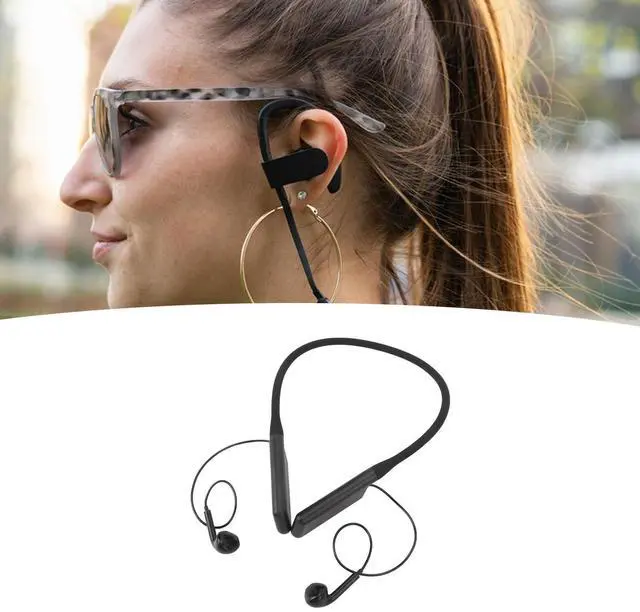 Alt view image 3 of 5 - IEM Neckband Earphones, Neckband Headphone with 2.4G Receiver, IEM Mode BT Ergonomic 3.5MM 10H Playtime Anti Interference Neckband Earbuds for Live Broadcast