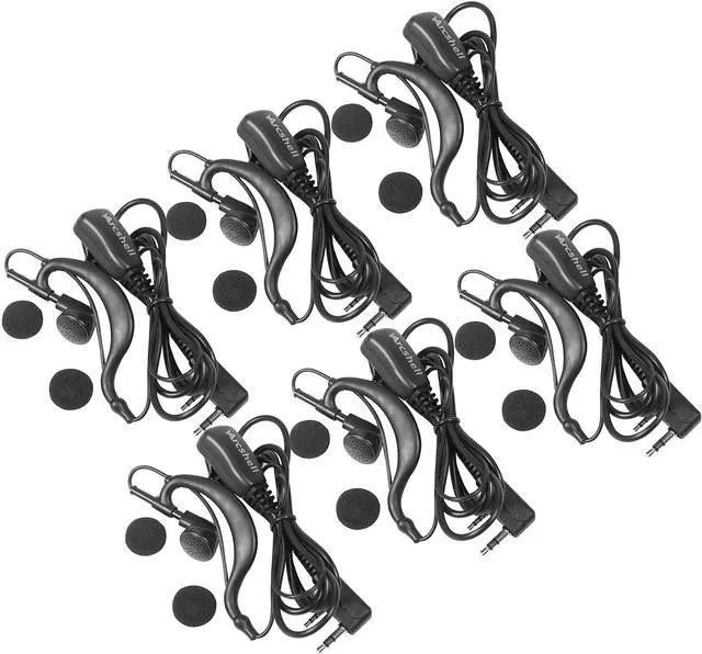 Main image of Arcshell 6 Pack Earpieces Headsets with Mic
