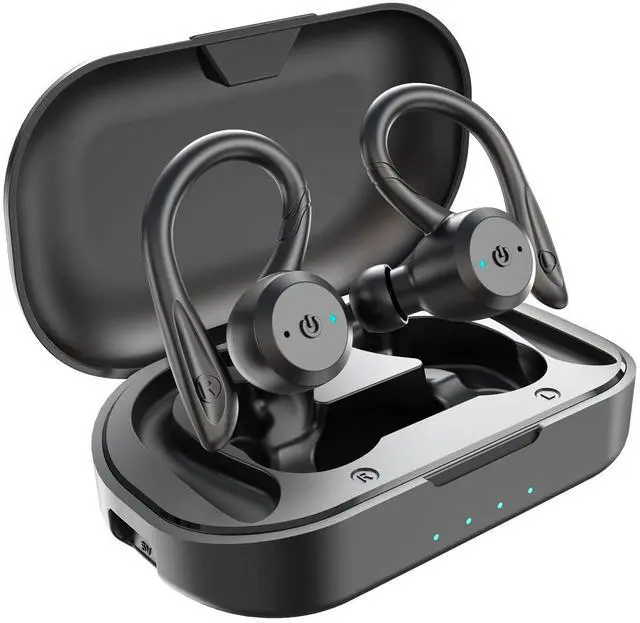 Main image of APEKX Bluetooth Headphones True Wireless Earbuds with Charging Case IPX7 Waterproof Stereo Sound Earphones Built-in Mic in-Ear Headsets for Sport Running Black