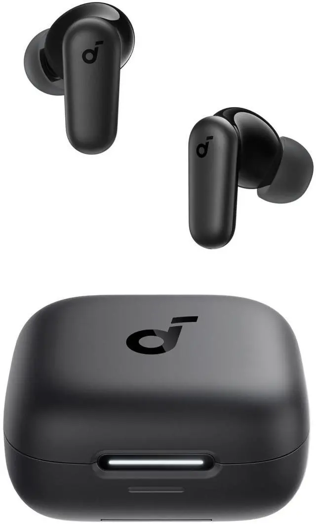 Main image of Soundcore P30i by Anker Noise Cancelling Earbuds, Strong and Smart Noise Cancelling, Powerful Bass, 45H Playtime, 2-in-1 Case and Phone Stand, IP54, Wireless Earbuds, Bluetooth 5.4 (Black)