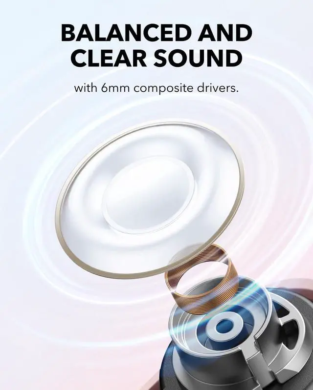 Alt view image 5 of 5 - Soundcore A30i by Anker, Smart Noise Cancelling Earbuds, Lipstick-Shaped Stylish Design, Tiny, Lightweight Comfort, Clear Sound, IP54, 15H Playtime in ANC Mode, Wireless Earbuds, Bluetooth 5.4