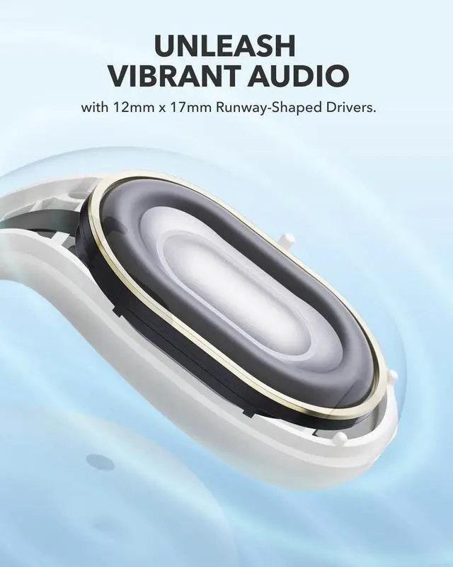 Alt view image 5 of 5 - Soundcore C30i by Anker, Open-Ear Earbuds, Clip-On Headphones, Lightweight Comfort, Stable Fit, Firm-Shell Design, Attachable Ear Grips, Big Drivers for Clear Audio, 30H Play, IPX4 Water-Resistant