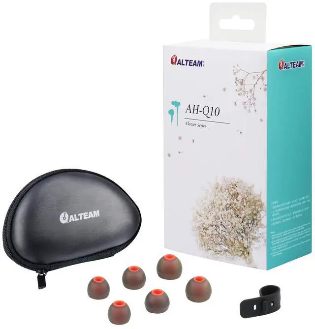 Alt view image 5 of 5 - ALTEAM Wired in-Ear Headphones with in-Line Microphone, Noise Isolating Earphone, Lightweight, Powerful Bass Stereo Sound, ErgoFit Design Earbuds, 3.5mm Jack for iOS Android Cellphones MP4, Red