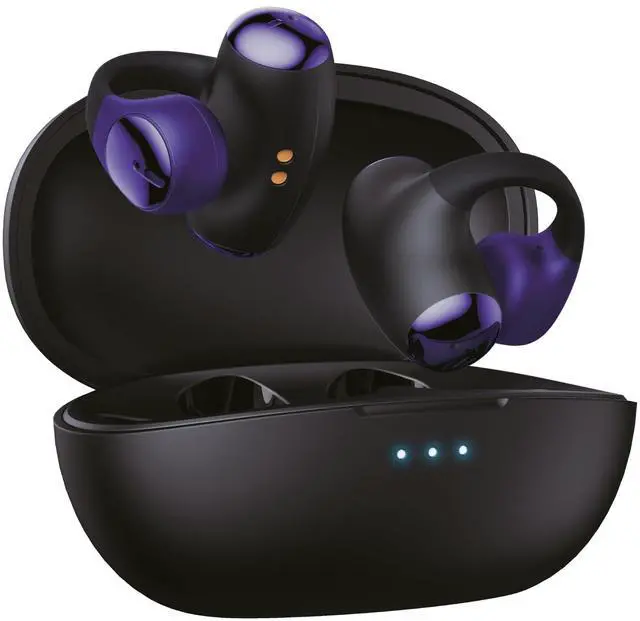 Main image of Aimzone Clip-on Wireless Earbuds, Open Ear Wireless Headphones, Earbud & in-Ear Headphones, Wireless Sport Ear Buds, BT 5.3, Clip-on Earphones, iOS/Android (Black)