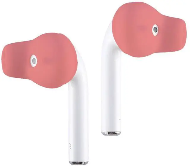 Alt view image 2 of 5 - ACOUS Design Purest Earbuds Covers Anti-Slip Sport Covers Compatible with Apple EarPods and AirPods (Pale Red)