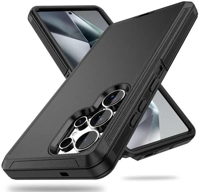 Alt view image 5 of 5 - ACAGET Wireless Headphones + Samsung Galaxy S25 Ultra Shockproof Case Black, Noise Canceling Wireless Bluetooth 5.3 Earbuds & Dual Layer Rugged Protective Phone Cases for Galaxy S25 Ultra 5G