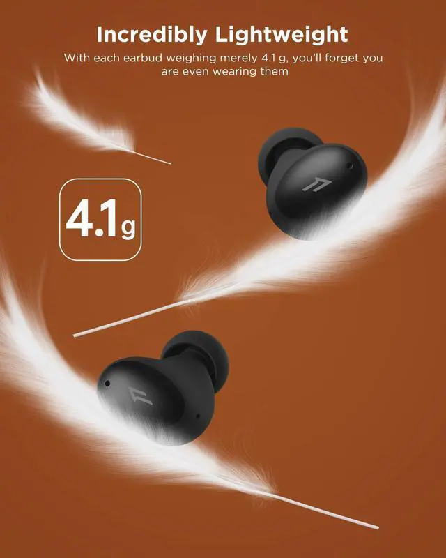 Alt view image 3 of 5 - 1MORE Colorbuds Wireless Earbuds Bluetooth 5.0 Headphone with Fast Charging, Qualcomm Chip IPX5 Waterproof Stereo in-Ear Earphones CVC8.0 Build-in Dual Mic ENC Auto Play/Pause, 22H