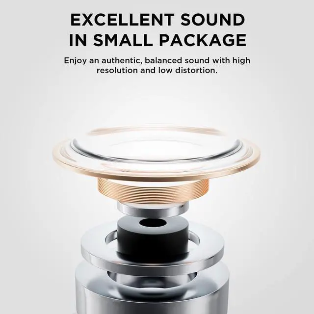 Alt view image 4 of 5 - 1MORE Active Noise Cancelling Earbuds - ComfoBuds Mini Wireless in Ear Headphones, Stereo Sound, Bluetooth Earbuds Wireless, Clear Calls, Wireless Charging, Soothing Sound, Waterproof, White