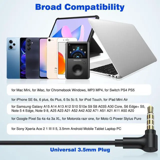 Alt view image 5 of 5 - TOPAUX for Moto Edge 2025 Case Multi-Layer Heavy Duty Full Body Drop Protection Impact Resistant Soft Skin Anti-Shock Protective Hard Shell, 3.5mm Wired Earbud in-Ear Headphone with Mic