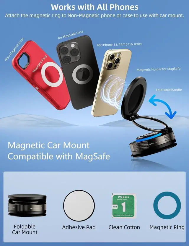 Alt view image 3 of 5 - TOPAUX Wired Earbuds USB C Headphone for iPhone 16e 16 Pro Max 15 Plus Noise Canceling HiFi Bass Stereo in-Ear Headset Type C Earphone for MagSafe Car Mount 360° Rotation Magnetic Adjustable