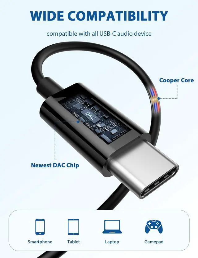 Alt view image 5 of 5 - 2 Pack USB C Headphone for Samsung S25 S24 S23 A26 A36 A56 Magnetic Wired Earbuds for iPhone 16 Pro Max 16e 15 Laptop in-Ear Noise Canceling Headset Android Type C Earphone for iPad A16 11 10 Pixel 9