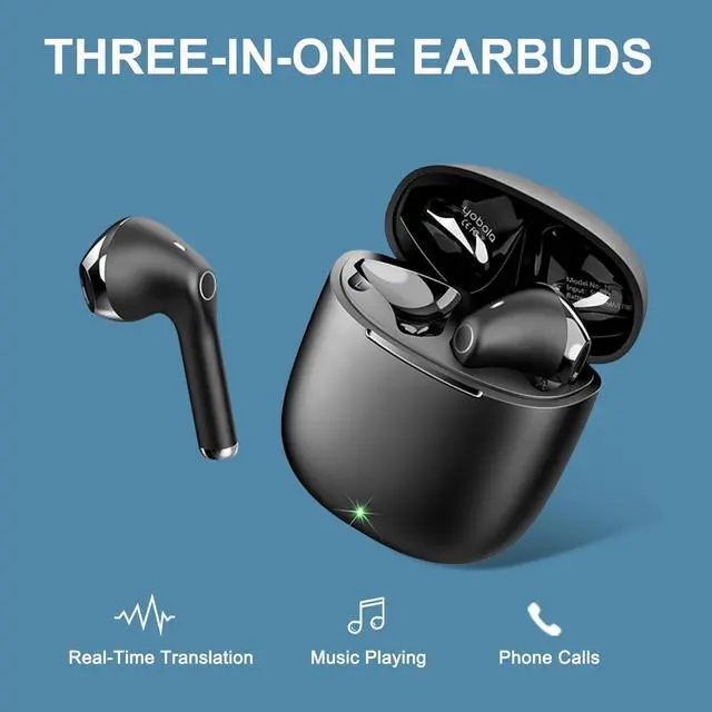 Alt view image 2 of 5 - AI Language Translation Wireless Earbuds for Google Pixel 8 9 Pro XL Fold 7 6, Bluetooth Headphones Ear Bud with in Ear Earphones for iPhone 16 15 14 Pro Max for Samsung Galaxy S24 Ultra S23 Fe Flip 6