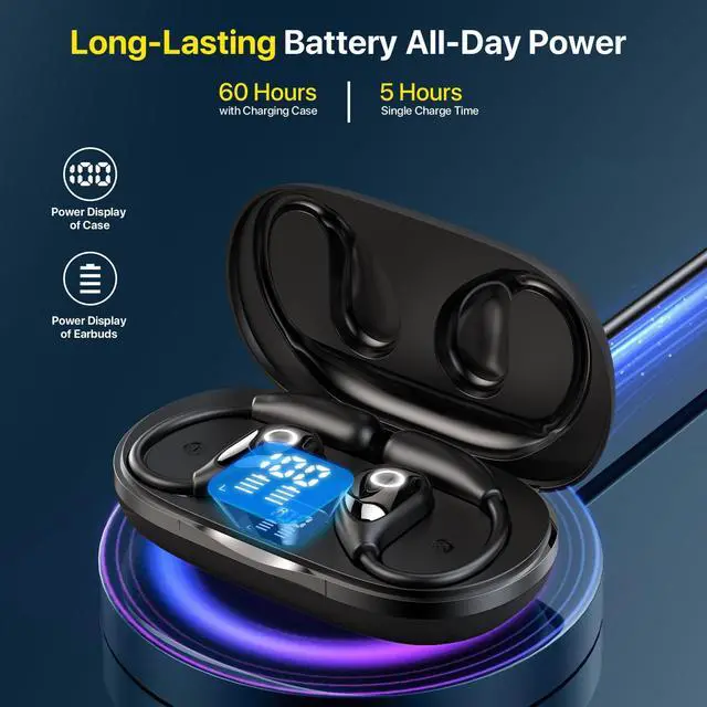 Alt view image 5 of 5 - AI Translation Earbuds Real Time, 144 Language Translator Earbuds OWS 3-in-1 Translation Headphones, Translation Device for Travel Business Learning Compatible with iOS and AndroidBlack&Off-White