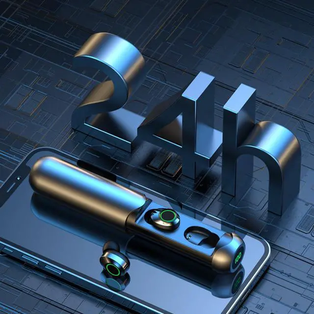 Alt view image 5 of 5 - YZLPSYY Wireless Earbuds, Bluetooth Earbuds in Ear Light-Weight Headphones Noise Cancelling Earbuds Ipx5 Waterproof Sweat Resistant with LED Display Charging Case for Workout Gym Office Black