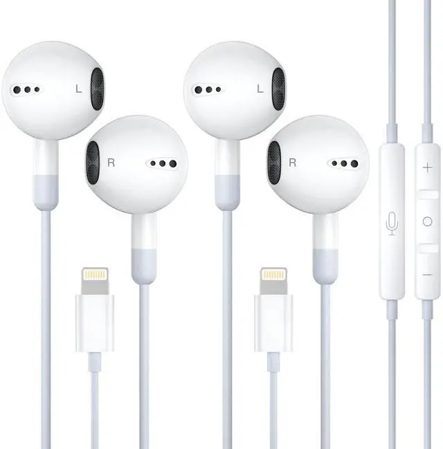 Main image of ZENIPER Wired Earphones Lightning Earbuds for iPhone 14, [ MFi Certified] iPhone Headphones Wired with Lightning Connector for i Phone 14/13/12/11/XR/XS/X/8 (Built-in Mic & Volume Control)