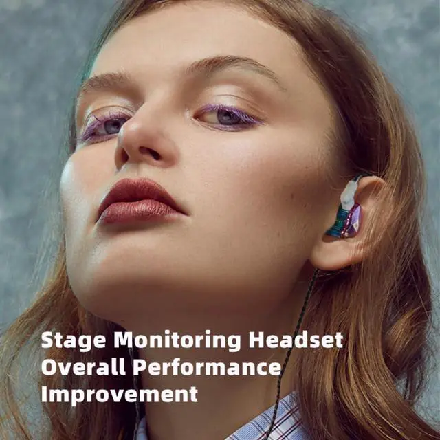 Alt view image 4 of 5 - Yeabomy Wired Gaming Earbuds 2 Pack, AK6 PRO in Ear Monitors, Deep Bass Sound Wired Earbuds, HiFi in Ear Headphones with New 1DD 10mm Dynamic Driver, IEM for Music Gaming Video Calling (Black+White)