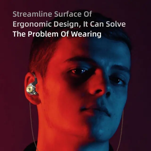 Alt view image 3 of 5 - Yeabomy Wired Gaming Earbuds 4 Pack, Ak3file in Ear Monitors, Deep Bass Sound Wired Earbuds, HiFi in Ear Headphones with 1DD 10mm Dynamic Driver, IEM for Music Gaming Video Calling (Four Colors)