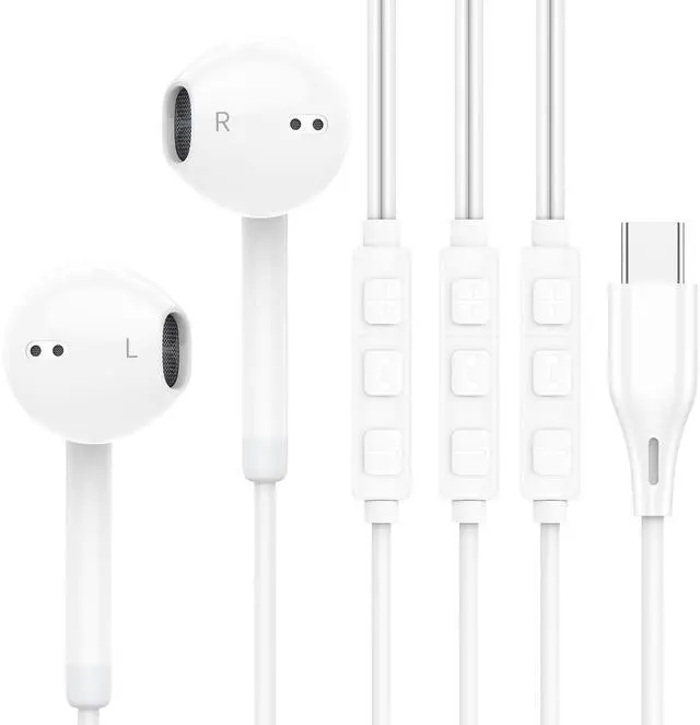 Main image of Vkozlm 3 Pack USB C Headphones Wired, White
