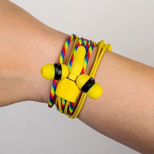 Alt view image 2 of 5 - Wraps Limited Edition Rainbow in-Ear Earphones with Microphone WRLERA-V16M [FT112484]