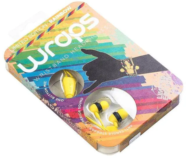 Alt view image 5 of 5 - Wraps Limited Edition Rainbow in-Ear Earphones with Microphone WRLERA-V16M [FT112484]