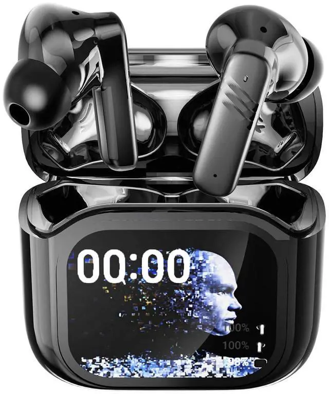 Main image of VIEFONG Wireless Earbuds, 30dB Noise Cancelling Earbuds,Ear Buds Bluetooth 5.4,Touchscreen Charging Case 2.01", 40H Total Playtime, Dual Dynamic Drivers, Stereo Sound for Sports