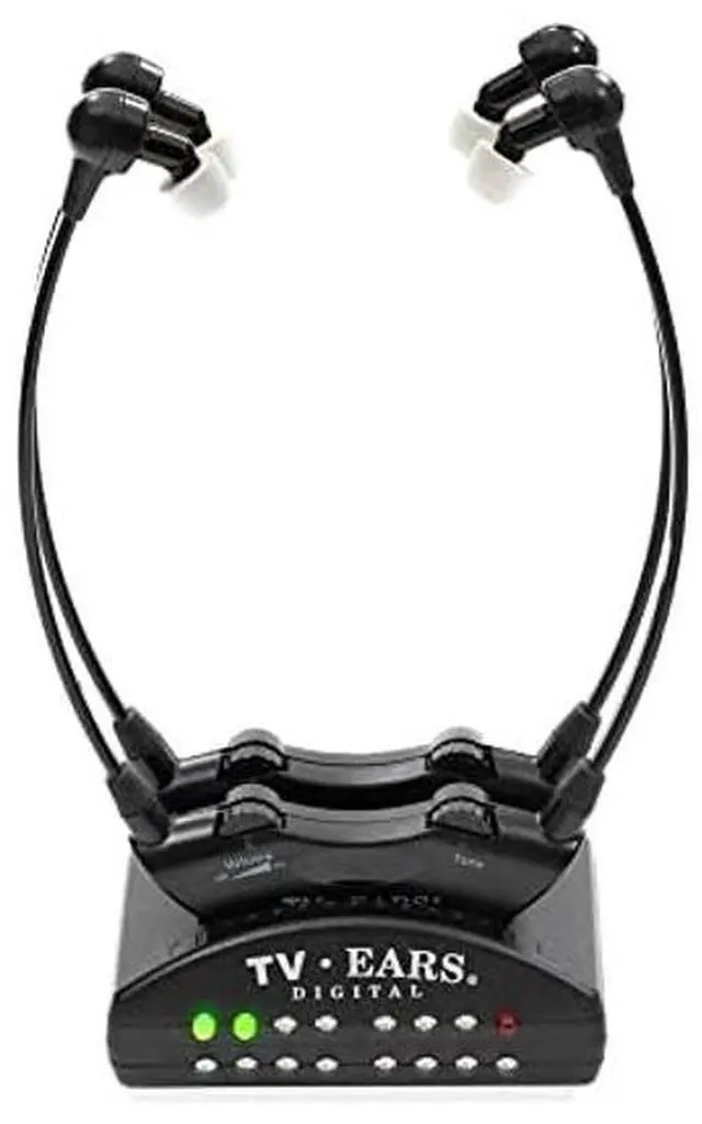 Alt view image 4 of 5 - TV · EARS 5.0 Dual Digital Wireless Headset System for Watching, Includes 2 Headsets & RF Transmitter Compatible with Most TV Brands, Ideal for Seniors & with Hearing Difficulties