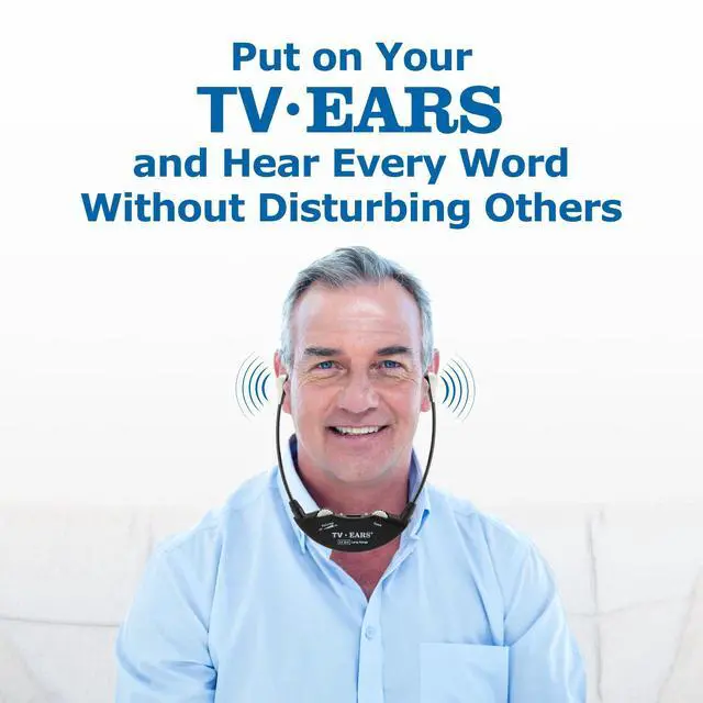 Alt view image 5 of 5 - TV · EARS Long Range Digital Wireless Headset System & Earbud Tips - 5.8 GHz RF Transmitter Headsets for TV, Ideal for Seniors & with Hearing Difficulties, Compatible with All TV Brands (1 Pair)