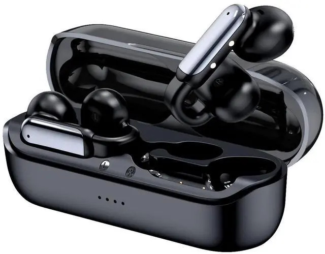 Main image of Tulbeys E62 Clip On Bluetooth Earbuds Over Ear - Lightweight, Stable Fit, Clear Voice Call for Gym, Open Ear, and Wireless Music - Black