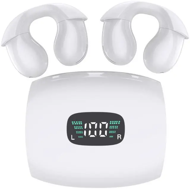 Main image of Ttbesmi Open Ear Bluetooth Headphones Bone Conduction Ear Buds Wireless Bluetooth Open Ear Earbuds Ear Clip Headphones Wireless Ear Buds Ear Buds for Small Ears Wireless Bone Conduction Head Phones