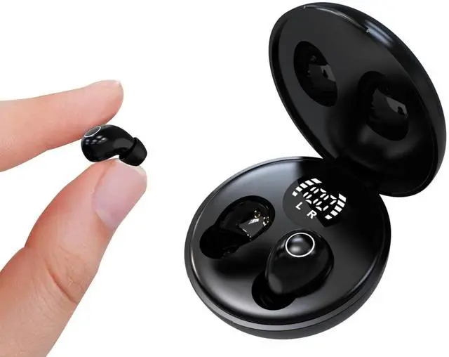 Main image of Smallest Invisible Mini Wireless Bluetooth Earbuds Tiny Discreet Hidden Earbuds for Small Ear Canals In Ear Small Headphones for Work Side Sleeper Blue Tooth Sleeping Ear Buds Wireless Earphones