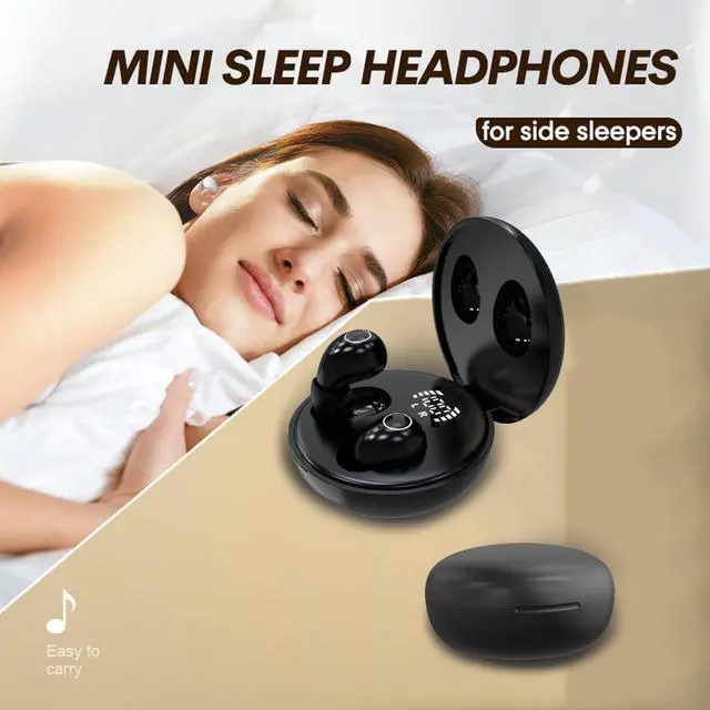 Alt view image 4 of 5 - Smallest Invisible Mini Wireless Bluetooth Earbuds Tiny Discreet Hidden Earbuds for Small Ear Canals In Ear Small Headphones for Work Side Sleeper Blue Tooth Sleeping Ear Buds Wireless Earphones