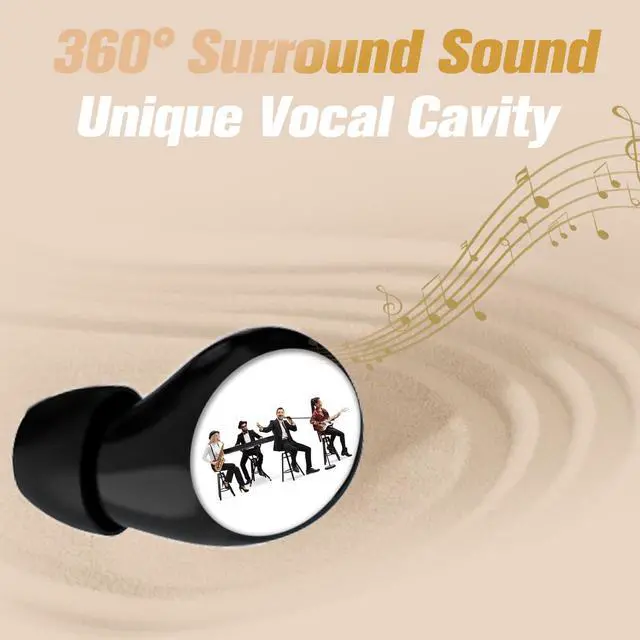 Alt view image 5 of 5 - Smallest Invisible Mini Wireless Bluetooth Earbuds Tiny Discreet Hidden Earbuds for Small Ear Canals In Ear Small Headphones for Work Side Sleeper Blue Tooth Sleeping Ear Buds Wireless Earphones