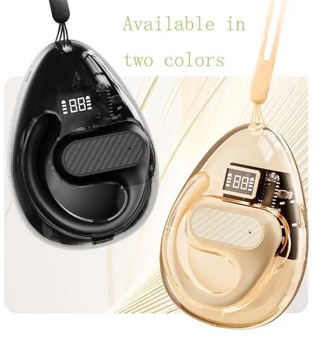 Alt view image 4 of 5 - Spevert Open Ear Headphones,Bluetooth 5.4 Wireless Earbuds with Earhooks Touch Control Sport Waterproof Earphones (Black)