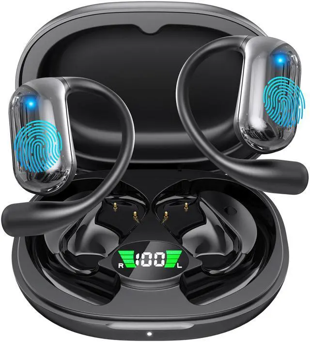 Main image of Wireless Earbuds, Translation Earbuds Real Time- Audifonos Traductores Inglés Español, 3-in-1 Translator Earbuds with 144 Languages, HF Sound, Bluetooth 5.4 Headphones for Travel Sport Workout (Black)