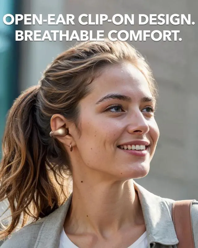 Alt view image 2 of 5 - Soundcore C40i by Anker Open-Ear Clip-On Earbuds with Sport X20 True Wireless Workout Earbuds, Lightweight Comfort, Maximum Stability, Clear Sound for Workouts and Outdoor Sports