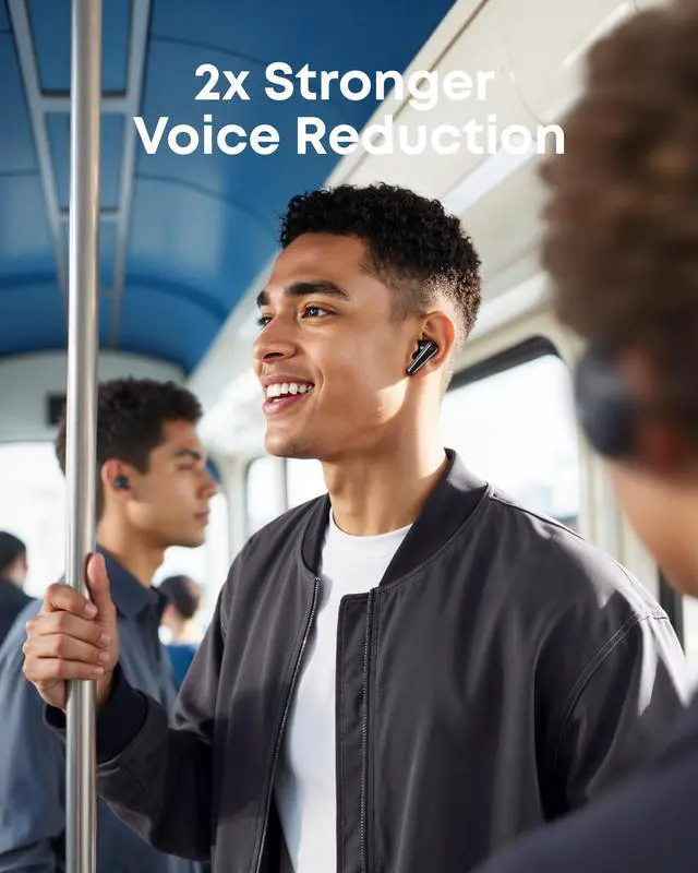 Alt view image 2 of 5 - Soundcore Liberty 5 by Anker, Noise-Cancelling Wireless Earbuds with Sport X20,2X Stronger Voice Reduction, Real-Time Adaptive Noise Cancellation, Fast Charging, Dolby Audio