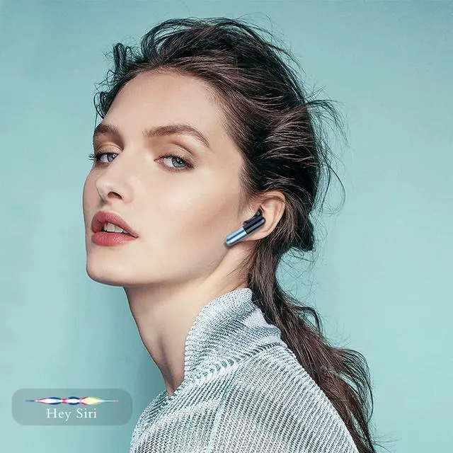 Alt view image 3 of 5 - Xmenha True Wireless Earbuds Bluetooth Ear Buds for iPhone Android TWS Earbuds in Ear Headphones with Microphone Deep Bass Earphones for Sport with Long Battery Life Portable Small Mini Charging Case