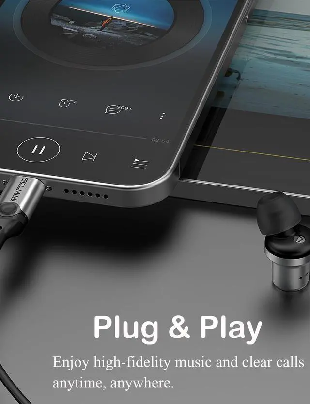 Alt view image 4 of 5 - SOLMIMI USB A Headphone with Mic for PC, USB C Headphone Wired Noise Cancelling