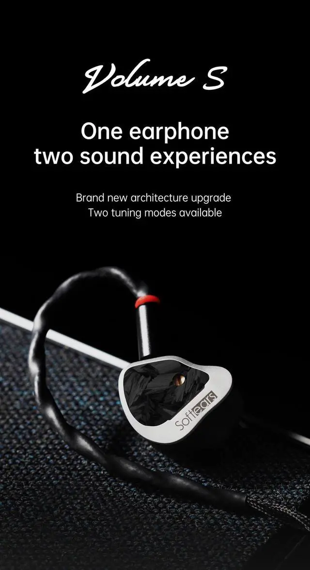 Alt view image 5 of 5 - Fanmusic Softears Volume S HiFi Earphone Two Tuning Modes Available in-Ear Monitor Earbuds with 0.78 2pin Cable