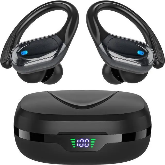 Main image of Wireless Bluetooth Earbuds, in-Ear Headphones with Noise Canceling Mic, 80 Hours Playback, Power Display, Black