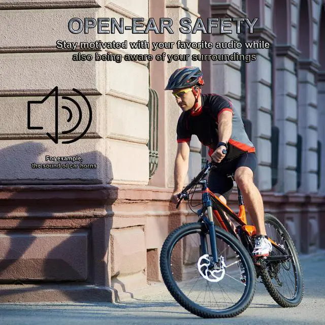 Alt view image 3 of 5 - Outside Open Ear Earbuds Ows Hanging Earphones 5.4 Bluetooth Out Of Ear Open Ear Headphones Outside The Ear Wireless Ear Hanging Bluetooth Headset Bone Conduction Headphones Earbuds Open Over Ear Buds