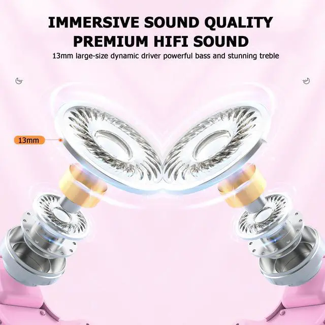 Alt view image 5 of 5 - Xmenha X55 Purple Wireless Invisible In-Ear Earbuds for Sleep, Side Sleepers, Small Ears, Bluetooth 5.3