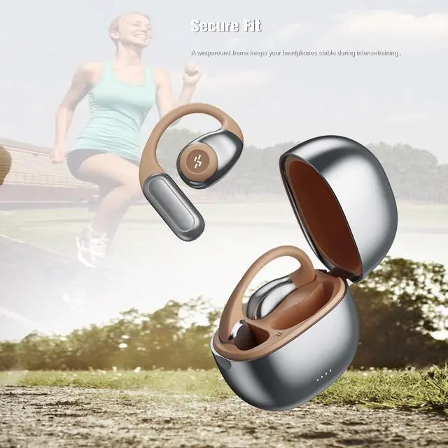 Alt view image 2 of 5 - Outside Outer Open Ear Earbuds Out of Wireless Bluetooth for Ows Hanging Earphones 5.4 Bluetooth Outer Out of Open Ear Headphones Outside air Bone Conduction Headphones Earbuds Over The Ear Buds