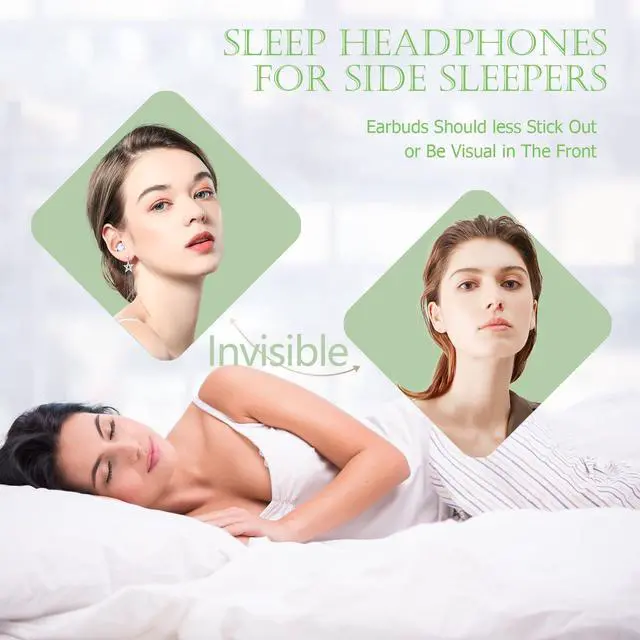 Alt view image 2 of 5 - Wireless Invisible Sleep Earbuds Bluetooth Small Ear Buds For Side Sleepers Sleep Bluetooth Earbuds Smallest Tiny Wireless Sleeping Ear Buds For Small Ears Noise Cancelling Earbuds For Sleep