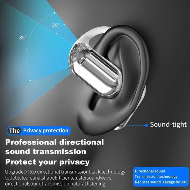 Alt view image 4 of 5 - AI Language Translation Earbuds, 3-in-1 AI Wireless Translator Earbuds Real Time Translating Earbud for 144 Languages, HF Sound, Bluetooth 5.4 Headphones for Travel Sport Business (White)