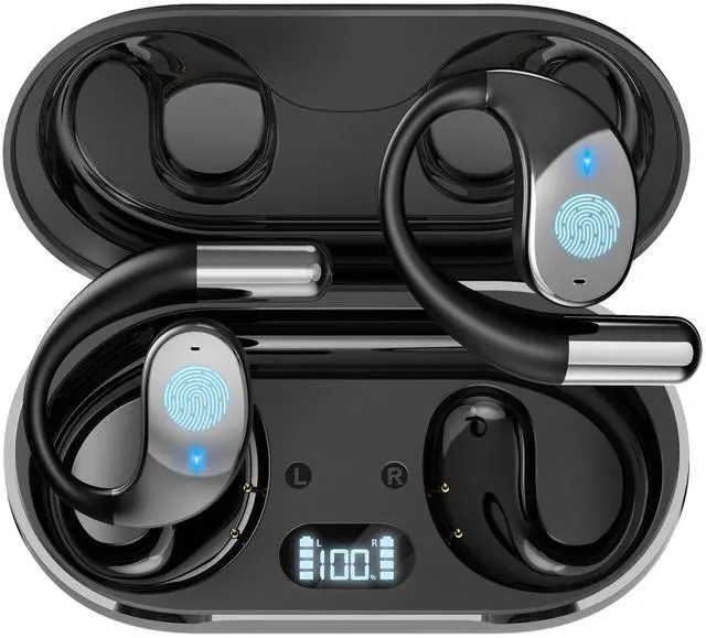 Main image of AI Language Translation Earbuds, Translator Earbuds Real Time with iOS & Android, 144-Language Bluetooth Headphones Translating Device for Travel and Business, Black
