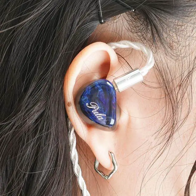 Alt view image 2 of 5 - HiFiGo Pula Anvil114 Hybrid Drivers IEM Earphones, 1DD+1BC+4BA in-Ear Monitors Designed for Hi-Fi Enthusiasts with Pure Sound Experience (Blue)